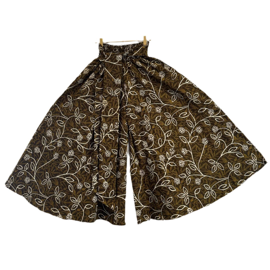 Floral patterned skirt on a white background