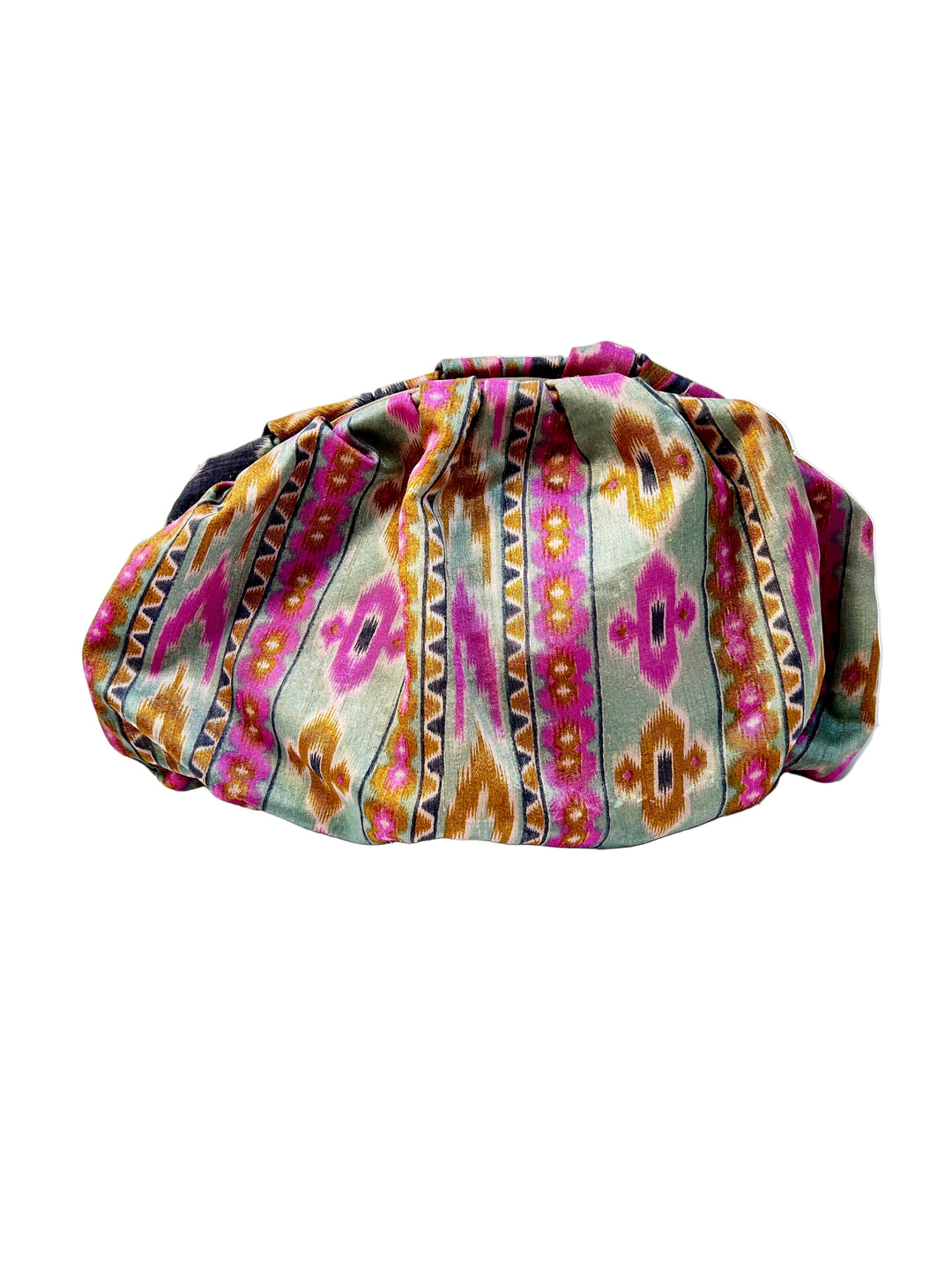 Dumpling Bag - Pink Ikat