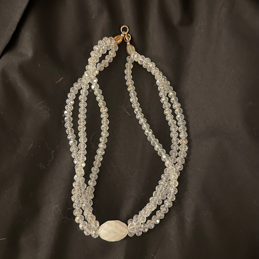Joseph's Clear Bead 3 Strand