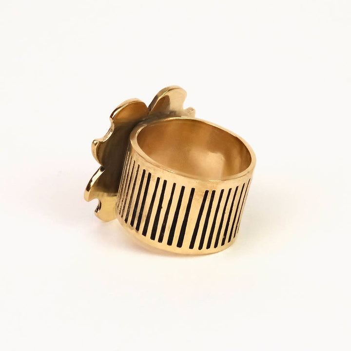 Bandana Slide Ring Amy Brass