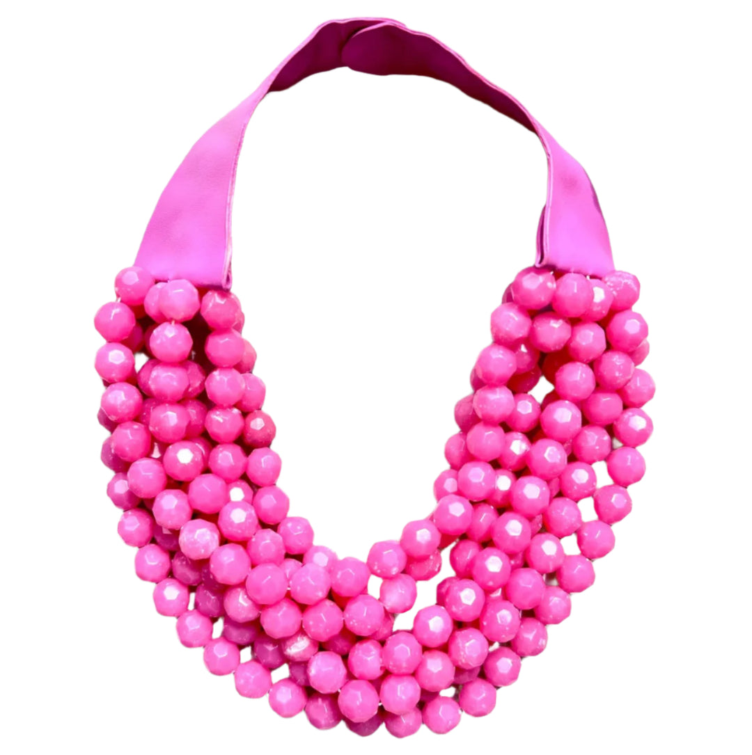 Multi-Strand Beaded Necklace with Magnetic Clasp