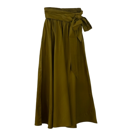 St. Charles Maxi Skirt - Chartreuse