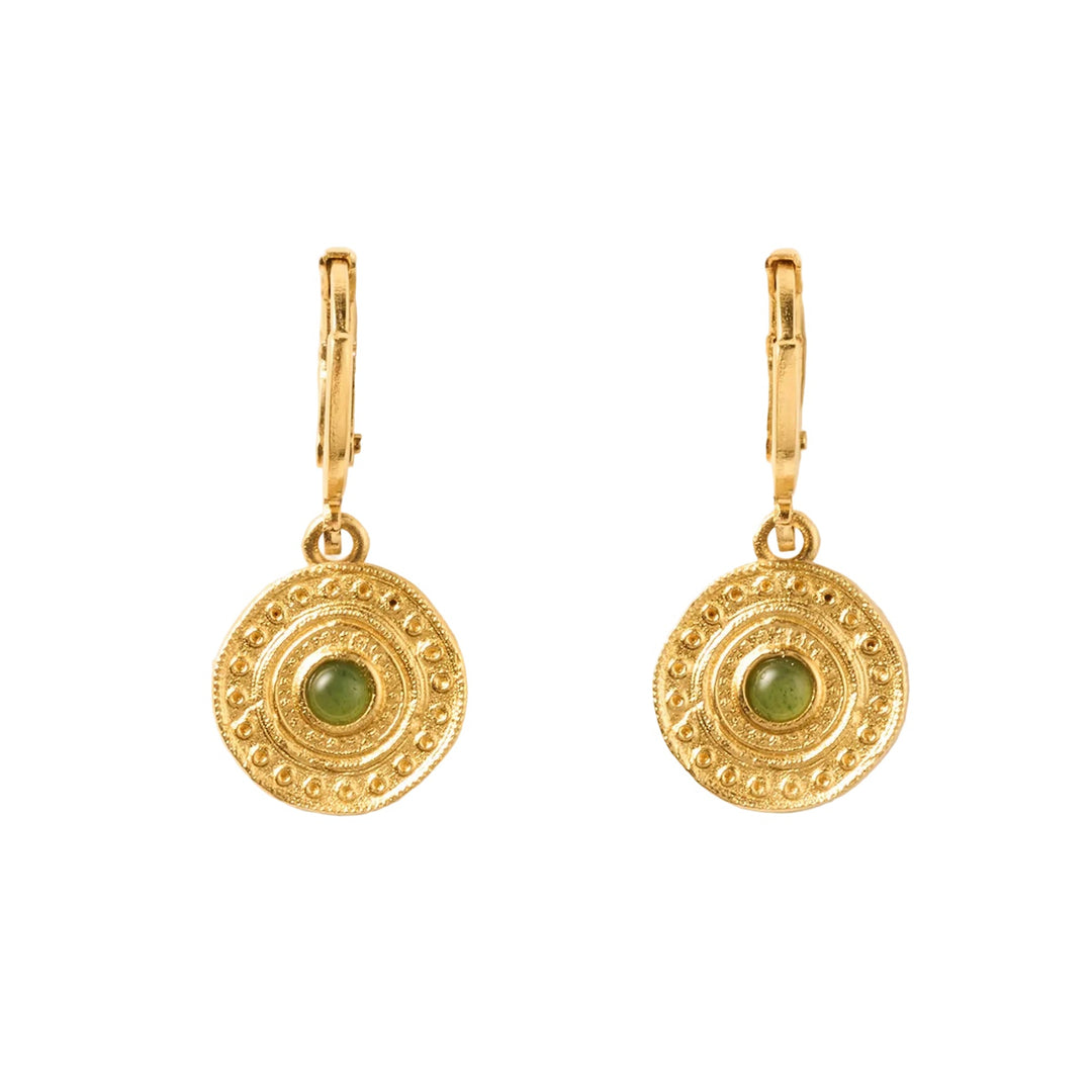 Alba Green Earrings