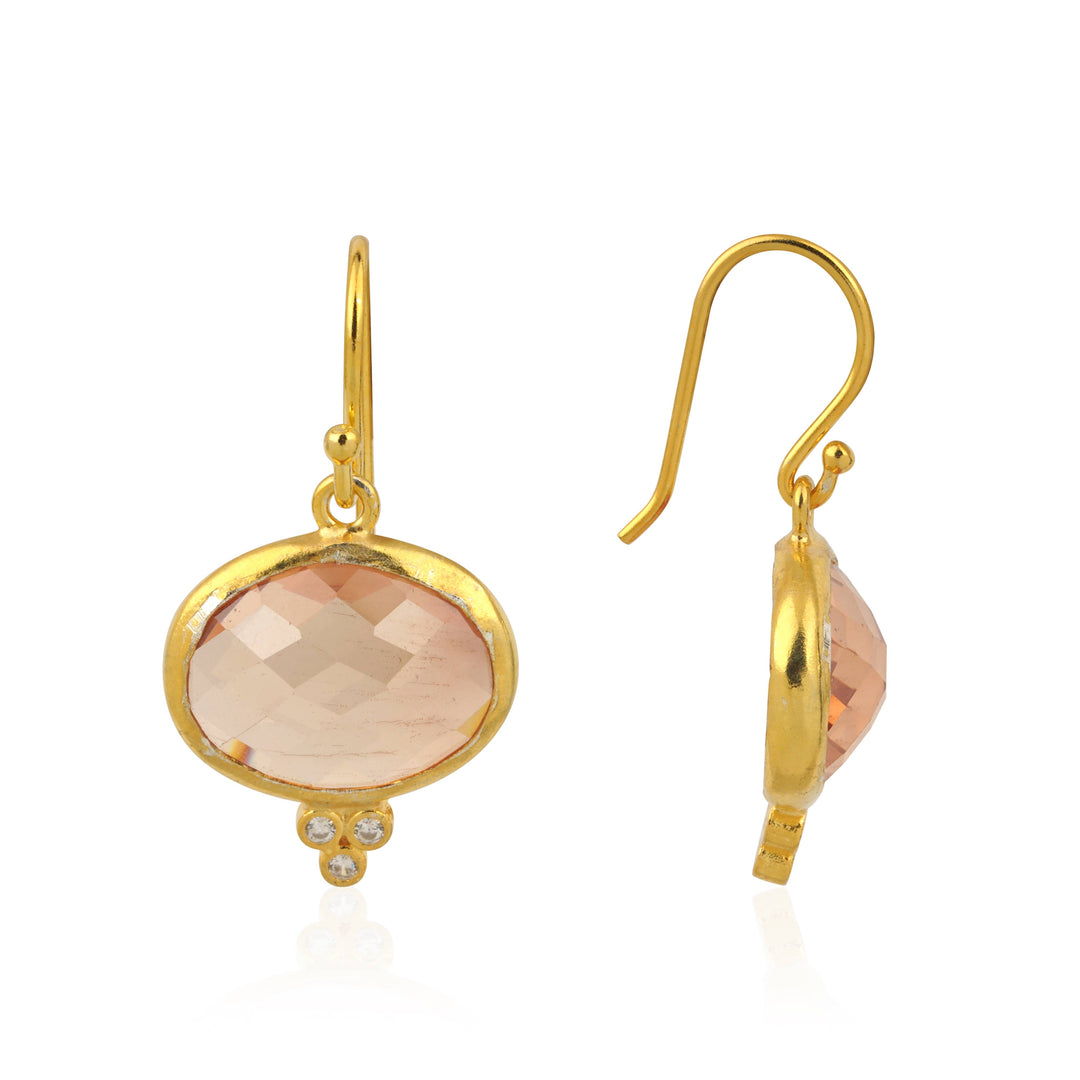 SIENA EARRINGS, CHAMPAGNE
