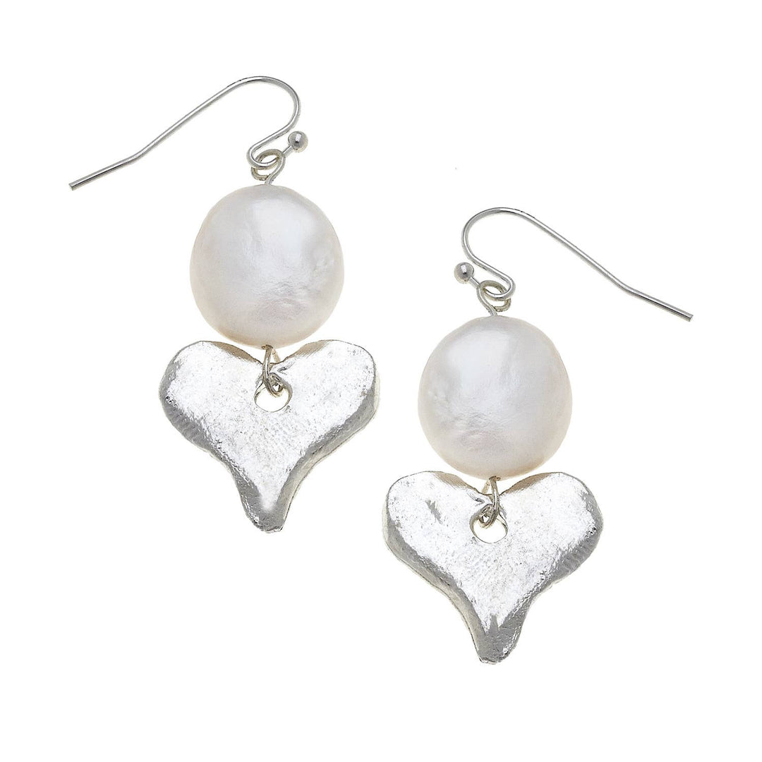 Silver with Freshwater Pearl Earring