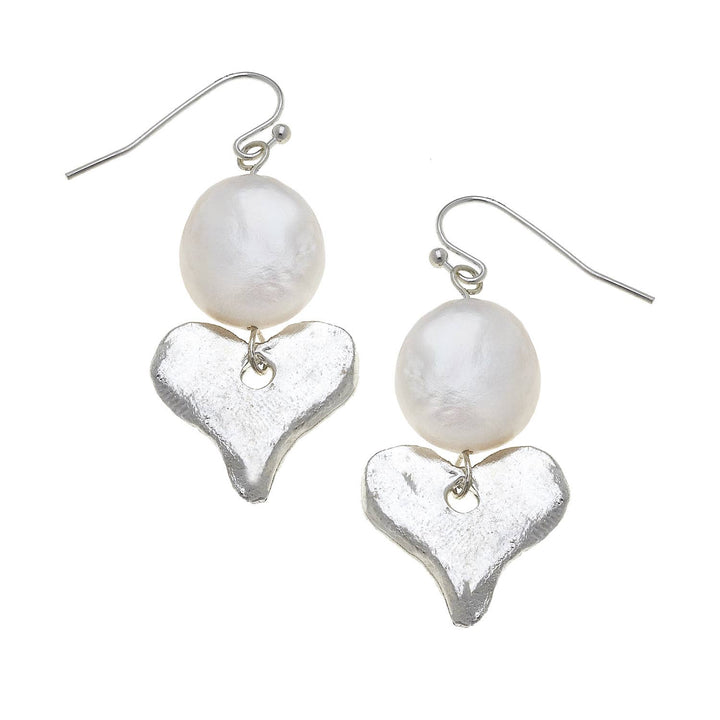 Silver with Freshwater Pearl Earring