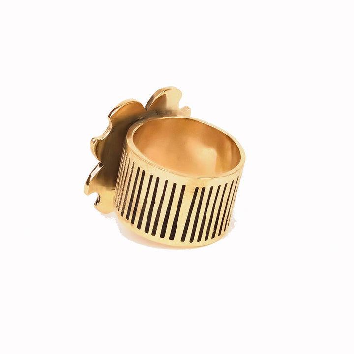 Bandana Slide Ring Amy Brass