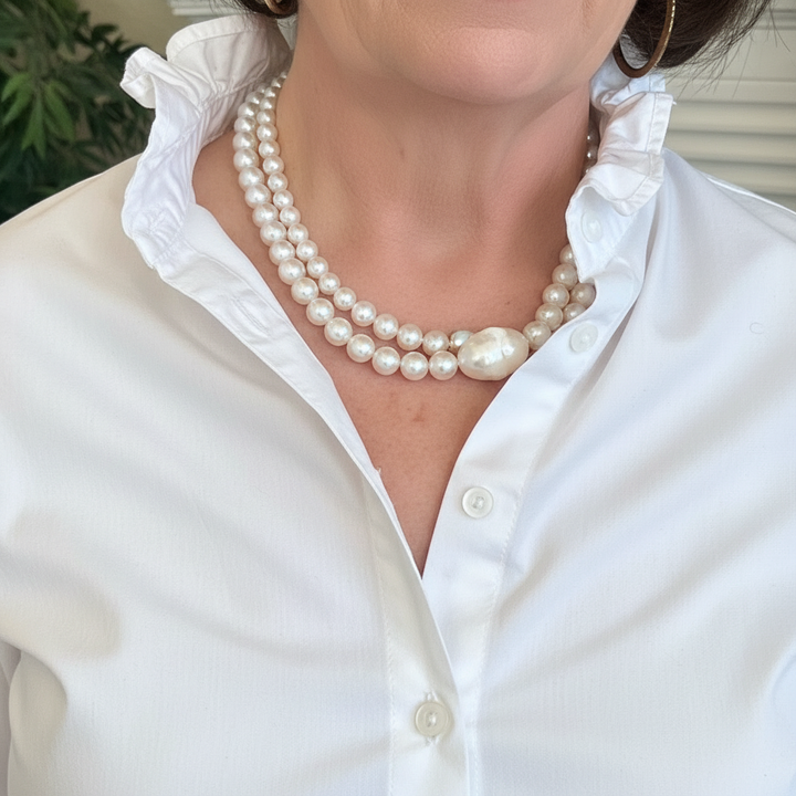 Joseph's Clear Bead 3 Strand