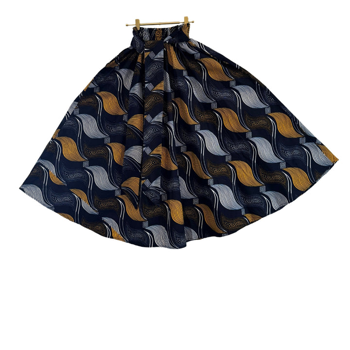Patterned skirt on a white background