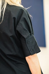 HH Blk Pullover Cotton Top - The Charlie