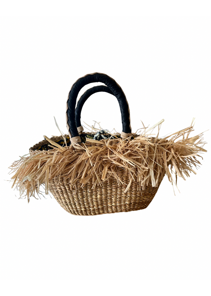 Charlie-Fringe Woven Straw Bag
