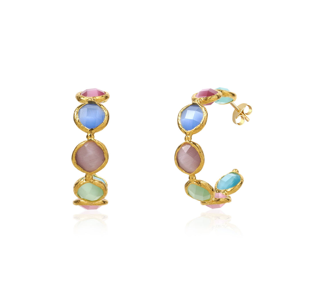 CORE | CAT'S EYE HOOP EARRINGS