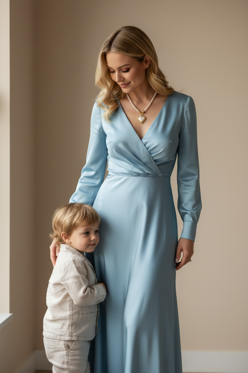 Mother of Pearl Heart Necklace on Pearl